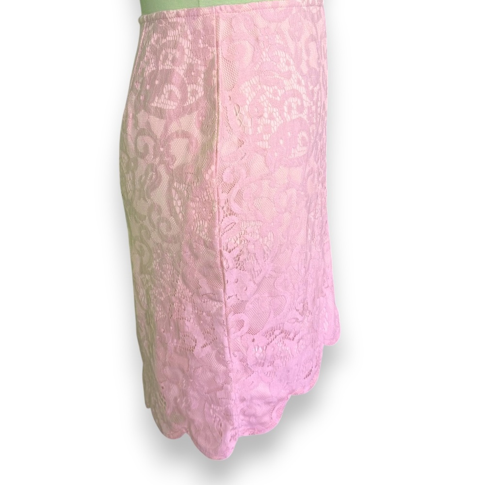 TOBI lavender/pink lace scalloped hem skirt size S NWT - Picture 4 of 9